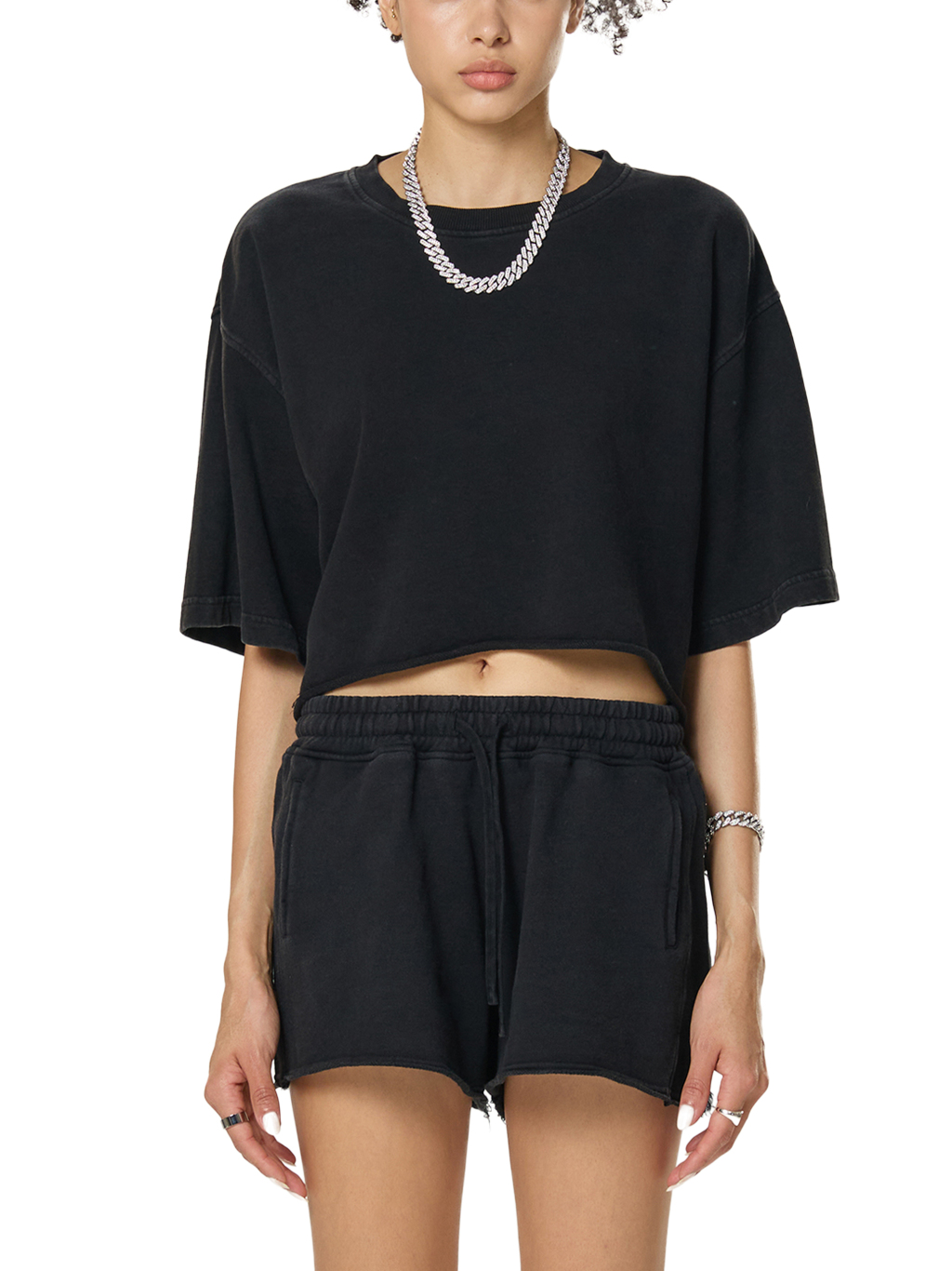 Snow Washed Crop Top – Vintage Streetwear | Tapstitch-3